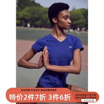 Xiaoxijia fitness clothes tight T-shirt sports half-sleeved hollow mesh training short-sleeved breathable high-elastic top spring women