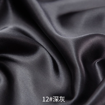 Black silk cloth satin satin fabric jacquard lining quilt cheongsam curtain brocade solid color