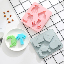 Ice cream silicone mold Ice Cube jelly pudding mousse chocolate mold cute cartoon baking tool