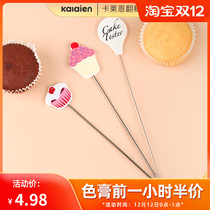 Cake detection needle stainless steel ripe tester oven with test raw and cooked fruit not dirty hand baking tool