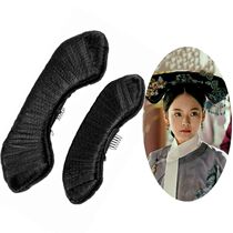 Qing Dynasty Flag Head Wig Princess Styling Ancient Dress Disc Hair palace Empress Princess Guido Xiaofei High Temperature Silk Comeback Ancient Wind Hair