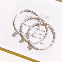 9999 sterling silver ancient method inheritance silver bracelet female closed loop solid bracelet niche Young silver bracelet Tanabata gift