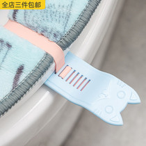 Cute Kitty toilet holder household non-dirty hand toilet toilet handle seat clamper free paste