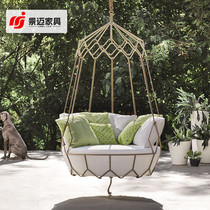 Balcony designer creative Hammer Software Hamming Household Hammarchair Indoor cradle chair Nordic Light Luxury Casual Hanging Hanging