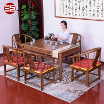Redwood Furniture Chicken Wing Tea Table Chinese Antique Solid Wood Kung Fu Tea Table Mahogany Tea Table and Chair Combination Special
