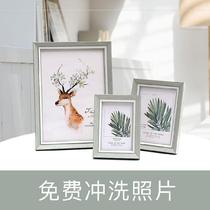 Photo frame table Creative European bedroom crafts table Photo wall personality 10 inch photo wall Home a4 frame