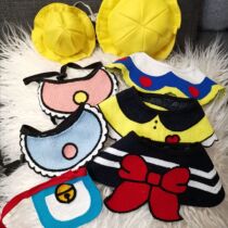 INS Cute Korean Net Red pet saliva towel hand-woven bib cat dog scarf bib