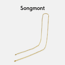 songmont bag chain Pure copper serpentine square accessories bag chain One shoulder messenger bag original bag thin chain