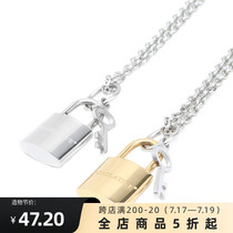 ROADLATIVE original design titanium steel key lock male cool handsome female punk tide couple Song Jiyang with necklace