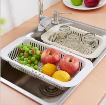 Retractable kitchen sink drain rack Home rectangular dishes Vegetable Intake Rack Bowls Chopsticks Shelf Containing Basket