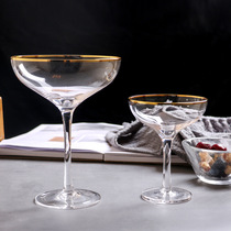 Phantom of the Opera Nordic style wide mouth Phnom Penh high-legged cocktail glass transparent creative glass bar K mixing glass
