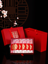 Loading of bride price box engaged married boxes of money box 100000 hand betrothal supplies Daquan dowry dowry gift box