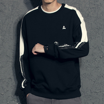 Yi 2020 Autumn round neck clothes men Korean version of tide handsome color color clothes autumn winter boys casual autumn clothes