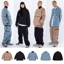 2021 Korea GAFH Waterproof Snowboard Ski Pants Snowwear Windproof Warm Free Hooded Ski Pants