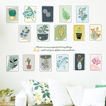 Hipster plant specimens living room wall decorations literature and art dormitory dormitory bedroom layout wall stickers student stickers