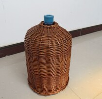 Willow handmade rattan storage basket Willow blue mineral water bucket jacket custom-made exquisite tea ceremony bucket jacket