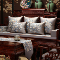 Chinese style red wood sofa cushion solid wood furniture cushion Chinese wind Sofa Bed Seat Cushion Five Pieces Set As Latex Mat