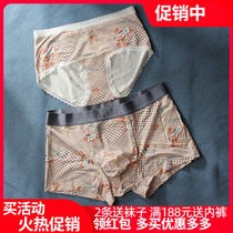 Caberly couple underwear cartoon bear Model soft male horn lace side 1788 2888