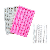 New product turning sugar cake silicone mold braided tape twist rope dry Pace decoration mousse baking tool Clay