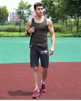 Kemek Summer Cotton Sports Shorts Men 50% Sports Pants Big Code Running Basketball Shorts Wave Pants