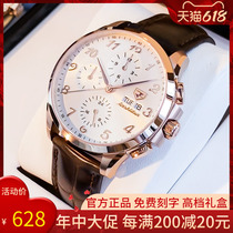 Swiss Belt Digital Watch Mens Machinery Table Fully Automatic Nameplate Waterproof Brand Male Watch Trends
