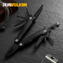 New outdoor gift custom all black stainless steel multi-function knife pliers mountaineering camping tools cross-border pliers