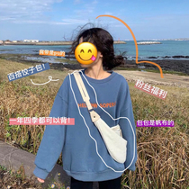 Halonini shoulder bag White backpack Versatile concave shape canvas bag