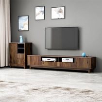 TV Cabinet Tea Table Combo Modern Minima Small House Style Guest Hall Furniture Nordic TV Enclosure Nesting Ground Cabinet Side Cabinet
