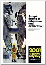 2001 Space Odyssey 3 Kubrick Movie Poster Art Film Decorative Painting