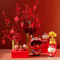 New Year Lucky Year of the Ox gift mascot decoration Housewarming New Home New Year Spring Festival Decoration Wedding gift to send new people