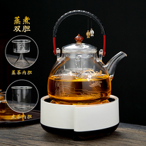 Boiling teapot glass lifting beam handlebar cooking teapot dual-purpose thermal electric pottery stove tea set tea cooker