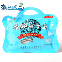 Jiayang Shandong Weihai specialty open bag ready-to-eat seafood snacks canned flavor crispy salmon 200g