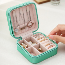 Portable Princess European Korean jewelry box female earrings small simple simple earrings earrings stud ring jewelry storage box
