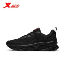 XTEP mens shoes 2021 summer new leisure sports mesh breathable lightweight student running shoes black 979219111030