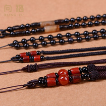To Fu Ben life Buddha pendant chain single buy bead chain obsidian agate adjustable full bead chain men and women without pendant