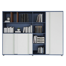 Schlofidi Furniture Filing Cabinet Combination Simple Blue Modern Office Bookcase Information Floor Locker jo