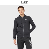 Emporio ARMANI Amani EA7 2023 Spring and Summer Men draw rope-hood zipper sweater