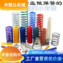 Spring mold imported alloy steel rectangular flat wire yellow blue red green brown purple white orange black high temperature and well-ordered