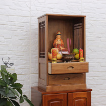 Dianfeng furniture Buddhist niche hanging cabinet solid wood stand modern Chinese style cabinet Cabinet Bodhisattva to Taiwan Guanyin Shentai God cabinet