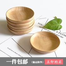 Ferris Lane wooden dishes Small mini solid wood sauces Small dishes Small dishes Nut dishes Wooden tableware