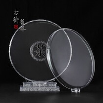 Plastic Puer tea cake storage box sealed dust box Puer tea rack tea cake bracket display rack Puer tea box