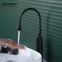 All copper faucet household toilet basin washbasin rotatable black faucet creative personality water drop faucet