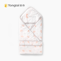 Tongtai new spring and summer baby huddled newborn baby swaddling four-layer cotton gauze blanket