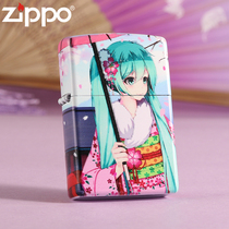 American original zippo lighter Genuine Cherry Blossom limited edition Beautiful girl Hatsune Miku Kerosene burner