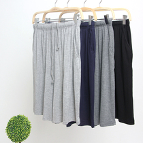 Summer cotton modal mens pajamas Bamboo fiber home shorts home pants five-point pants Sports leisure beach pants