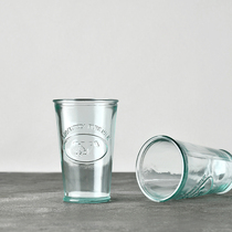 Caragle Spain imports eco-friendly thickened glass water glass cow pattern milk juice cup