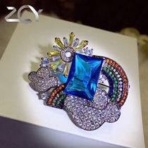 Brooch high-end women luxury creative trend simple personality imitation light collar cute Japanese Forest mother