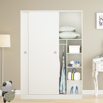 Childrens wardrobe sliding door 1 meter wide economic Wood detachable assembly assembly vertical cabinet simple college students