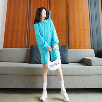 2021 new womens early autumn fashion Net red temperament goddess harbor style retro chic two-piece suit pants