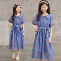 UK next sara girl dress with dress 2022 Summer new child dolls lead snow spinning Podot beach dress